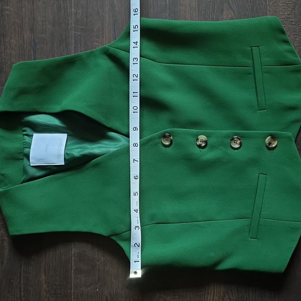 MNG (Mango) Green Women's Tailored Vest & Pants Set - Picture 6 of 14